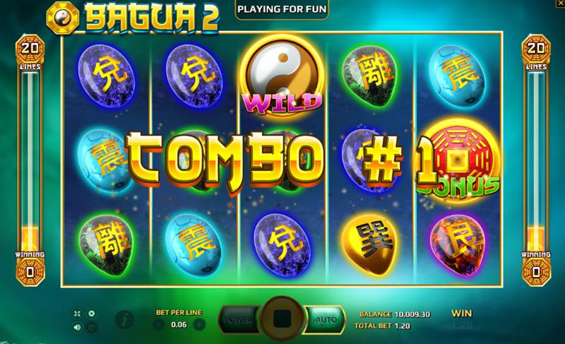 สัญลักษณ์ตัวช่วยพิเศษในเกมสล็อต Bagua 2